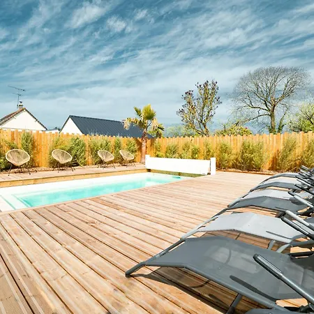 Grange Renovee Avec Piscine Chauffee Baie Du Mont St Michel Сasa de vacaciones Dragey